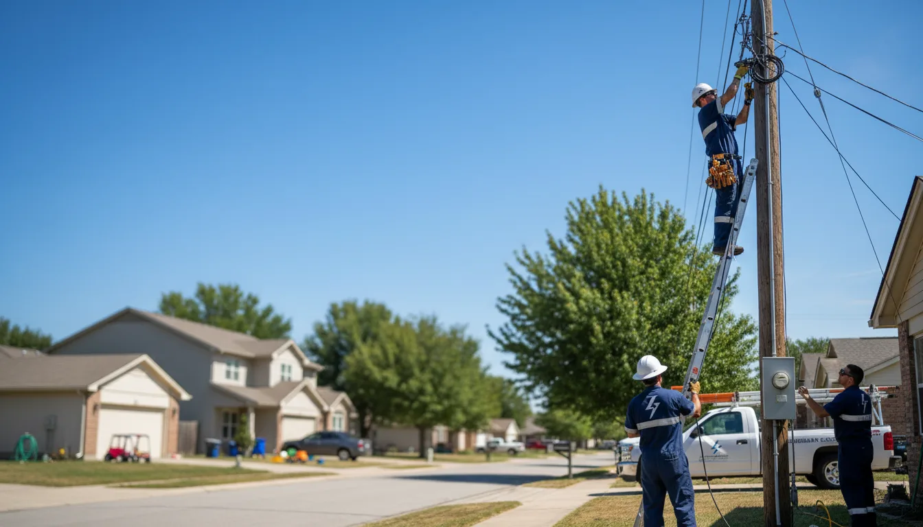 Residential electrician providing installation services in Melrose, IA